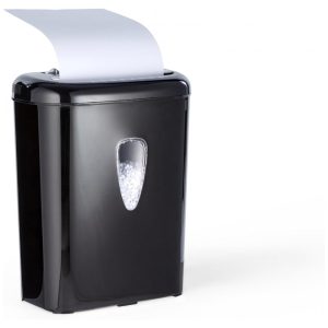 Triturador de Papel e Cartão de Crédito 6 Folhas Microcortado de Alta segurança 110V AMZ Preto