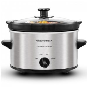 Elite Gourmet MST 275XS Panela Elétrica Antiaderente 2L Multifuncional com Controle de Temperatura 110V 120W