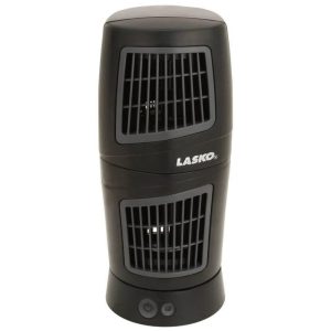 Ventilador de Torre Giratório Pequeno 3 Velocidades 110V 16W Lasko Twist-Top 4911 Preto