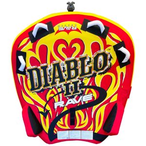 Boia Rebocável Inflável Para 2 Pessoas Resistente RAVE SPORTS Vermelho