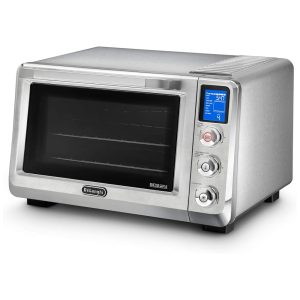 Livenza Forno Elétrico de Bancada 24L com Visor LED 1800W Aço Inoxidável 110v DELONGHI EO241250M Prateado