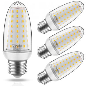 Lâmpada de Milho LED 16W Equivalente a 120W 1600 Lúmens Branco Quente 3000K E26E27 Lâmpadas de Vela LED para Casa Brilhante Pack de 4, Branco Quente 1