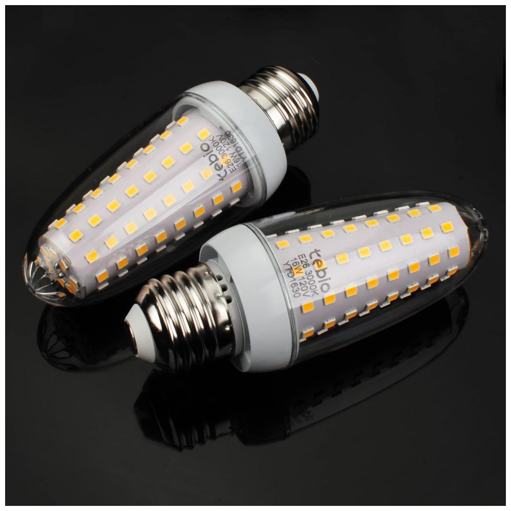 Lâmpada de Milho LED 16W Equivalente a 120W 1600 Lúmens Branco Quente 3000K E26E27 Lâmpadas de Vela LED para Casa Brilhante Pack de 4, Branco Quente 1 - Imagem 6