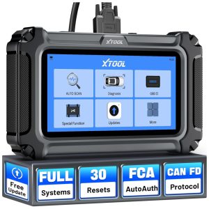 Scanner de Diagnóstico XTOOL D6S OBD2 p/ Carros 2025 c/ 30 Rese-tes Scanner c/ FCA CAN FD Sangria ABS - Completo e Eficiente!