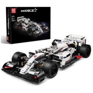 Kit de Construção Carro de Corrida Fórmula 1 com 1235 Peças para Crianças e Adultos Mould King Technik Sports Car Branco