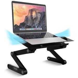 Suporte Ergonômico Laptop WorkEZ Ajustável Dobrável UNCAGED ERGONOMICS WEBLS b Preto