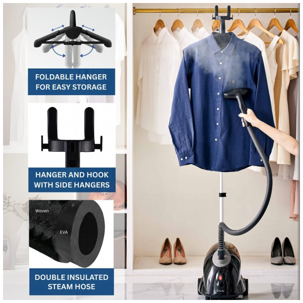 SALAV GS18DJ Passadeira,Steamer e Vaporizador de Roupas Vertical com Desligamento Automático Inteligente, - Imagem 5