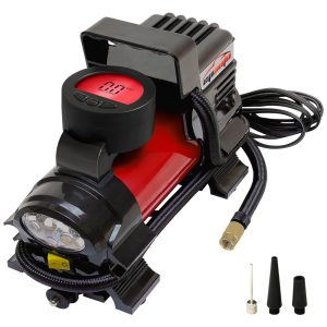 Compressor de Ar Elétrico Portátil Automotivo AC 12V DC 180W 110v EPAUTO AT 010 2 Vermelho