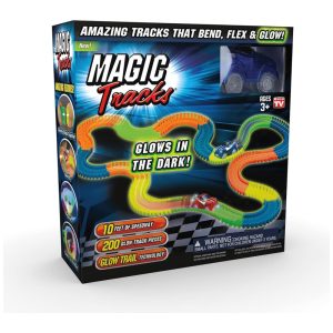 Pista de Corrida Flexível e Dobrável de 3 Metros Iluminadas por 6 Leds 200 Peças Ontel.