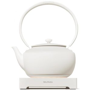 BALMUDA MoonKettle Chaleira Elétrica com Controle de Temperatura e Luz Ambiental - 900ml Branco