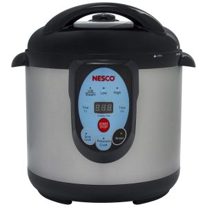 Panela de Pressão Multifuncional 95L Painel Digital Aço Inoxidável 1200W 110V NESCO NPC 9 Preto