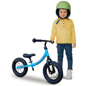 Bicicleta sem Pedal para Crianças de 2 a 5 Anos com Assento e Guidão Ajustáveis Banana Bike Azul