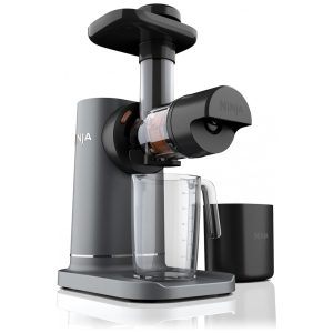 Centrifuga de Frutas em Aço Inoxidável com Controle Total de Polpa 110V Ninja JC151 Cinza Escuro e Preto