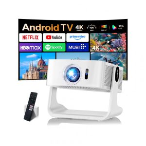 Projetor Smart coolid Branco Suporte 4K Nativo 1080P Foco Automático WiFi 6 C5 220V