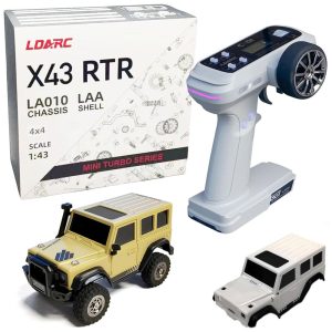 Mini Carro RC Crawler RTR de Controle Remoto Escala 1:43 4x4 Off Road de Alta Performance LDARC.