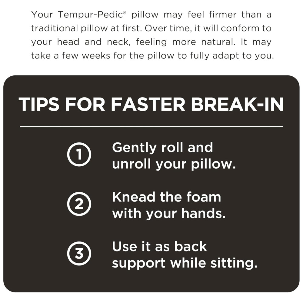 Travesseiro Ortopédico com Memória Ergonômica 64 x 1 UN TEMPUR PEDIC 15381121 Azul - Imagem 9