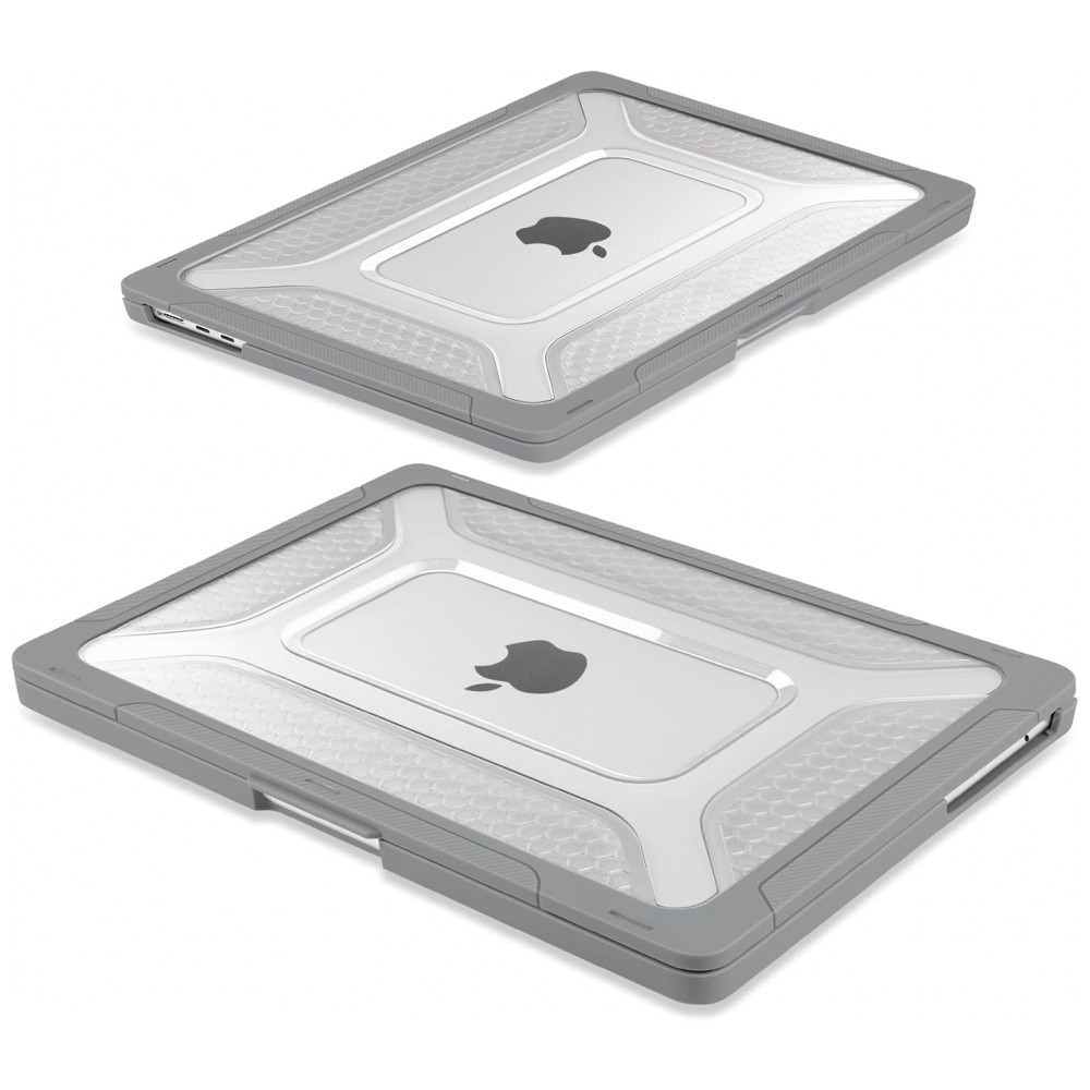 Capa Rígida Batianda Honeycomb MacBook Air 136" Cinza – Modelos A2681 A3113 A3240 com Suporte Dobrável e Proteção Completa - Imagem 6