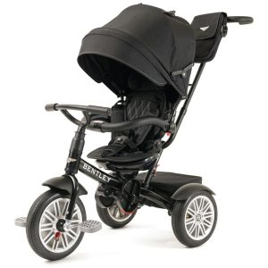 Triciclo Infantil para Passeio com Assento Ajustável 6 Estágios Idade Recomendada 1 a 5 Anos Bentley Preto