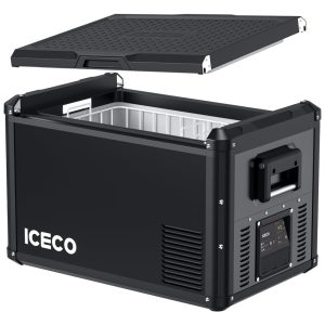 VL60 ProS Geladeira Cooler Elétrico 60L Portátil Automotivo com Controle de Temperatura 12 24V AC Bivolt ICECO Preto
