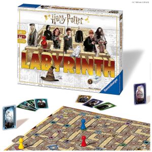 Jogo de Tabuleiro Labirinto Harry Potter da Ravensburger - Desafio Mágico de Estratégia para Noites em Família Presente Incrível para 2-4 Jogadores