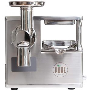Centrifuga de Frutas e Legumes com 2 Etapas Aço Inoxidável 110V Pure Juicer Prata