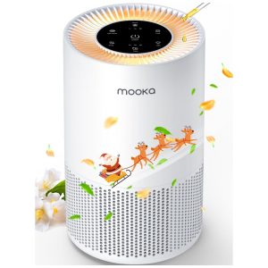 Purificador de Ar com Filtro HEPA para Espaços Grandes 111m2 MOOKA Branco