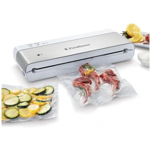 Seladora a Vácuo Automática para Alimentos Secos e Úmidos com Controle Digital 110V FoodSaver Branca