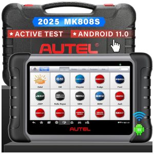 Scanner Automotivo EPB BMS SAS DPF TPMS e Processador QuadCore AUTEL MaxiCOM MK808 Preto
