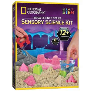 Kit de Atividade Sensorial com Areia Limo Massinha e Outros Projetos National Geographic