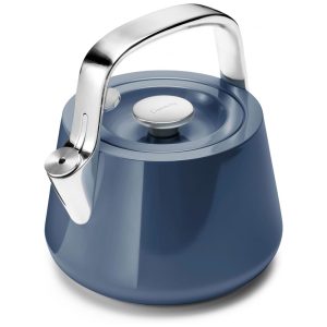 Chaleira de Chá Alcaravia Caraway 2 Litros em Aço Inoxidável com Apito Azul