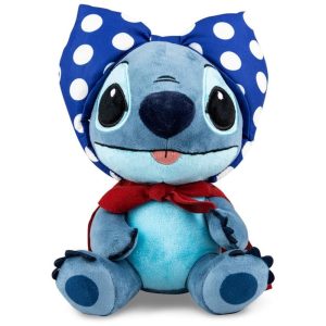 Pelúcia do Stitch 20 cm de Altura com Capa e Laço para Crianças e Adultos Kidrobot Azul