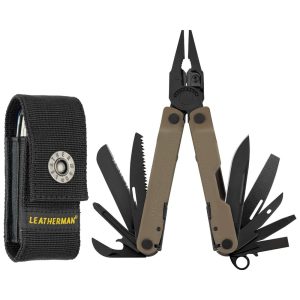Alicate Multifuncional 17 Funções em Aço Inoxidável com Estojo de Nylon LEATHERMAN Preto e Marrom