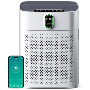 Purificador de ar inteligente Wi Fi e Alexa para ambientes amplos de até 1.076 pés MORENTO