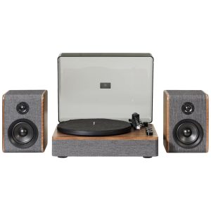 Vitrola Toca-Discos Nocturne 2 Velocidades Bluetooth com Alto-Falantes Estéreo CR7501A-CL CrosleyCarvão