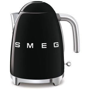 Chaleira Elétrica Retrô anos 50 Capacidade 1.7L Desliagamento Automático SMEG KLF03BLUS Preto