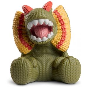 Handmade by Robots Jurassic Park Dilophosaurus figura em vinil verde 15 cm