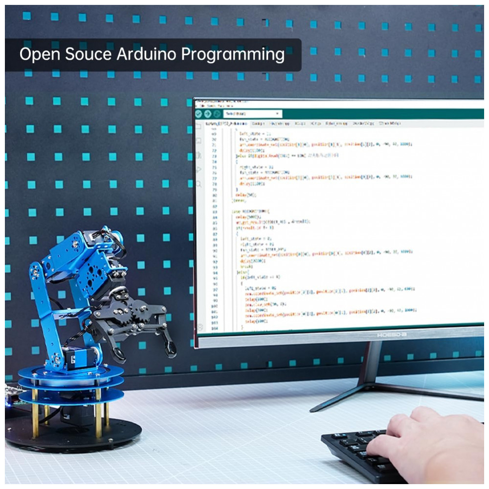 Hiwonder LeArm AI Standard Kit – Braço Robótico 6DOF com Interação por Voz e Visão Computacional – Kit Educacional Arduino para Projetos STEM - Imagem 7