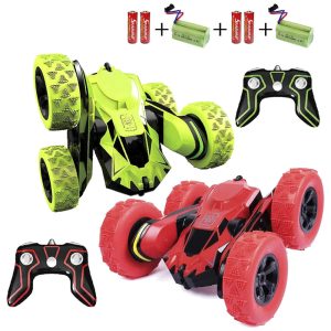 Mini Carro de Controle Remoto Haktoys com Acrobacias 360° e Tração 4x4 - Diversão para Crianças Meninos Adultos e Até Dois Pilotos