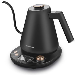 Chaleira Eletrônica de Luxo Elite Gourmet EKT3001 1L Interior em Aço Inox 304 Programação de Temperaturas Manter Quente Sem Fio Base Giratória Desligamento Automático.