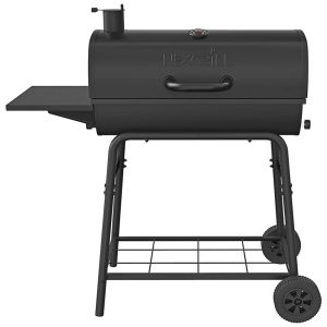 Churrasqueira a Carvão com Mesa Lateral e Rodas para Camping Nexgrill 8100029C Preta