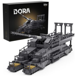 Kit de Construção Equipamento Militar da 2 Guerra Mundial com 2355 Peças para Adolescentes e Adultos Nifeliz Cinza