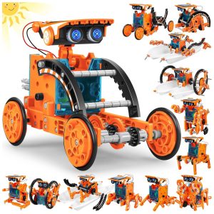 Robô Educacional STEM 13-EM-1 Movido A Energia Solar Para Crianças De 8 A 12 Anos Kit Científico DIY Para Experimentos Robóticos.