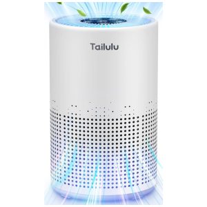 Purificador de Ar Tailulu AP050 Branco HEPA H13 1200m² 12dB Timer Painel Touch Indicador de Filtro 100-240V