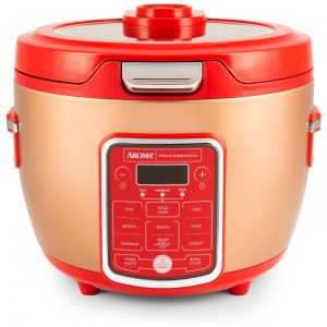 Panela de Arroz Elétrica até 10 xícaras não Cozidas com Painel de Controle 110V Aroma Professional ARC 1230R Vermelha