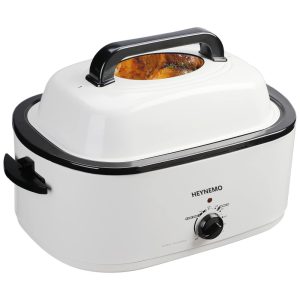 Panela Elétrica 22 Litros com Controle de Temperatura e Tampa Auto Aquecida 110V 1450W HEYNEMO Branca