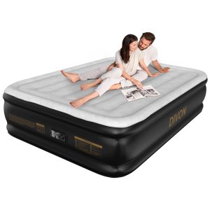 Colchão de Ar DIVON Full com Bomba Integrada 46cm de Altura Padrão Ondulado Infla/Desinfla Automática em 3 Minutos Cama de Ar