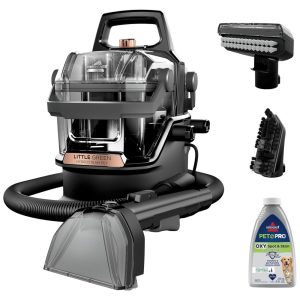 Extratora e Higienizadora Portátil para Limpeza de Carpetes e Estofados 110V BISSELL Little Green HydroSteam 3618 Preta