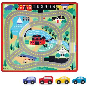 Tapete de Atividades Infantil com Tema de Estrada/ Rodovia para Crianças Acima de 3 Anos Melissa & Doug