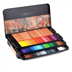 Kit Lápis de Cor Profissional á Base de Óleo com Estojo 100 peças LIGELISI