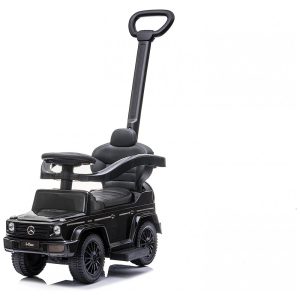 Carrinho de Passeio Infantil 3 em 1 com Alça de Empurrar para Crianças de 1 a 3 Anos Best Ride Mercedes G Wagon Preto